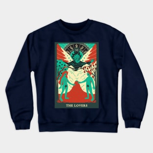 Tarot Card - The Lovers Crewneck Sweatshirt